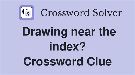 index crossword clue|More.